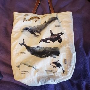 Whale tote bag